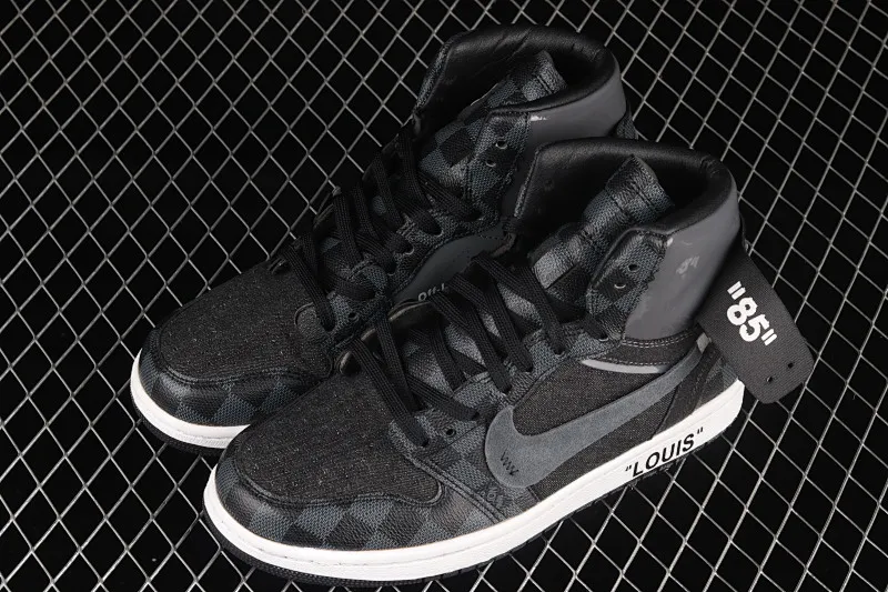 All Categories Air Jordan Jordan Series Basketball Shoes Air Jordan 1 High Donkey Brand x Air Jordan 1 AJ1 Joe 1 Donkey Brand Co-branded Custom Model #With Presbyopia Suitcase Made of Leather, Exclusive Logo Covered Shoe Body, Very High Style
